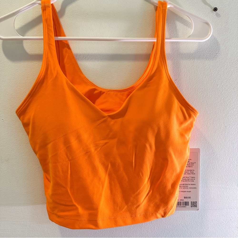 Lululemon Align Tank Orange Soda NWT🍊